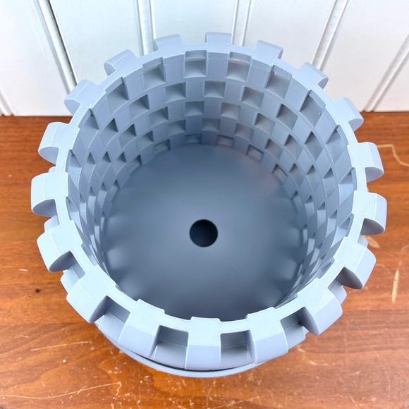 The Sinol Orchid Planter Pot with Drainage Tray, Modern Unique - Picture 5 of 9